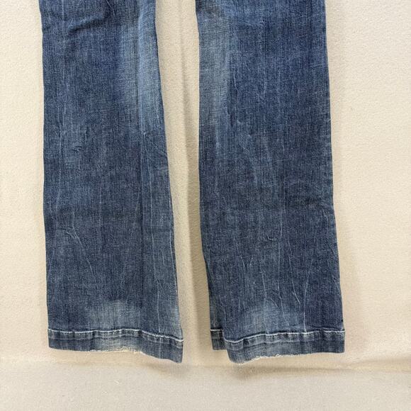 Citizens of Humanity Jeans Women's 26 (2) Blue Ricrac Low Waist Wide Leg Preppy - Picture 7 of 16